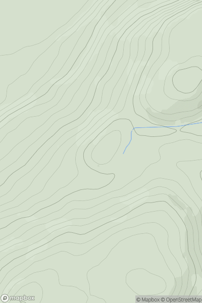 Thumbnail image for Mains Hill [Carrick and Galloway] showing contour plot for surrounding peak